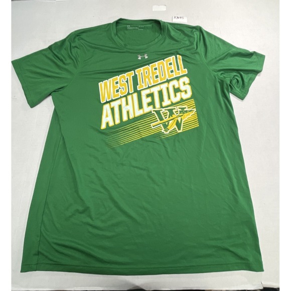 Under Armour West Iredell Athletics‎ t-shirt Men's size Large green - Picture 1 of 4